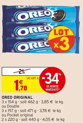 Intermarché Oreo oreo original offre