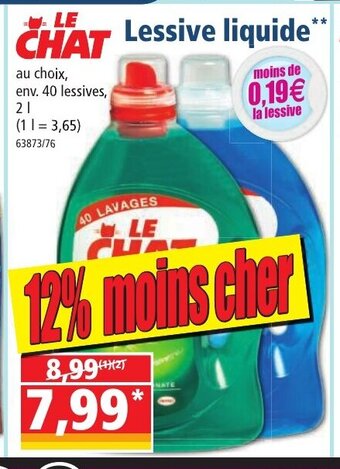 Le Chat Lessive Liquide