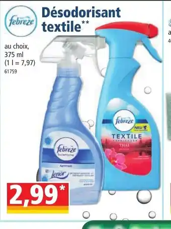 Norma Febreze Désodorisant textile offre