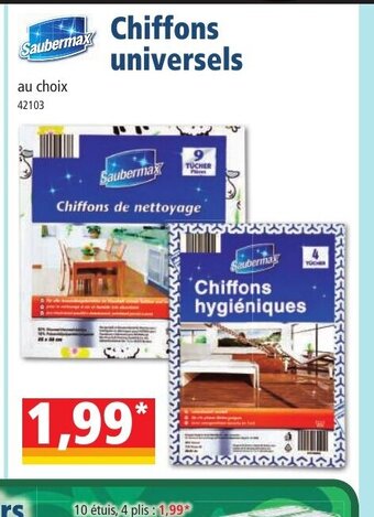 Norma Chiffons Universels offre