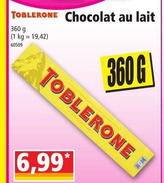 Toblerone chocolat Au Lait
