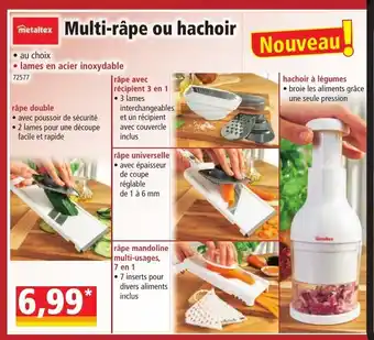 Norma Multi Râpe Ou Hachoir offre