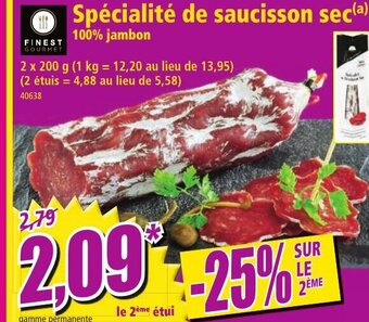 Norma Spécialité de Saucisson Sec offre