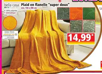 Norma Bella Casa Plaid En Flanelle Super Doux offre