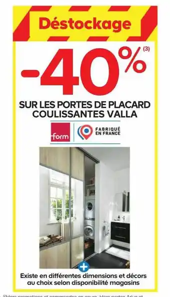 Castorama Portes de placard coulissantes valla offre