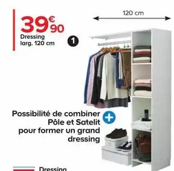 Castorama Dressing larg. 120 cm offre