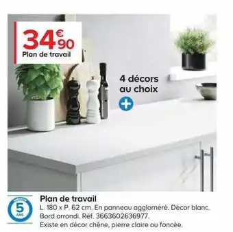 Castorama Plan de travail offre