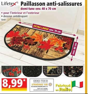 Norma Paillasson Anti-Salissures offre