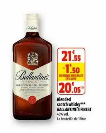 Coccimarket Blended scotch whisky ballantine's finest offre