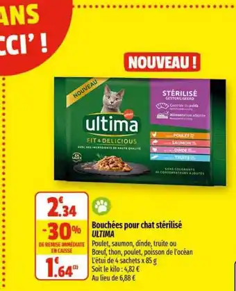 Bouchées pour chat stérilisé ultima