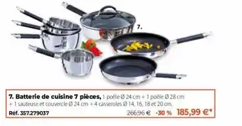Mathon Batterie de cuisine 7 pièces offre