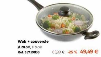 Mathon Wok + couvercle offre
