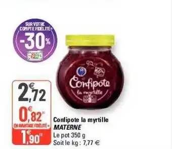 G20 Confipote la myrtille materne offre
