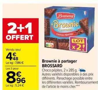 Carrefour Brownie à partager brossard offre