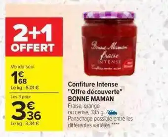 Carrefour Confiture intense offre