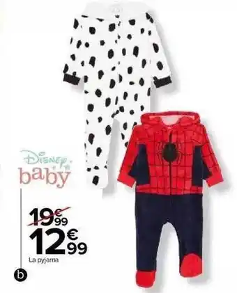 Carrefour Pyjama disney baby offre