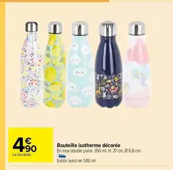 Bouteille isotherme décorée