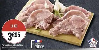Géant Casino Porc côte ou côte échine offre