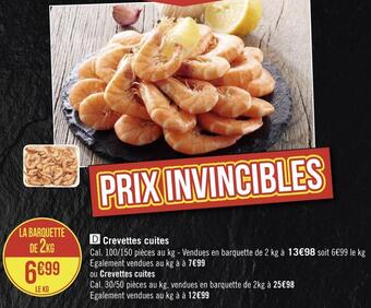 Géant Casino Crevettes cuites offre