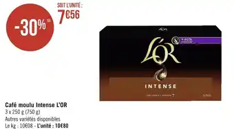 Géant Casino L’or café moulu intense offre