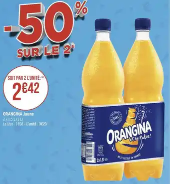 Géant Casino Orangina orangina jaune offre