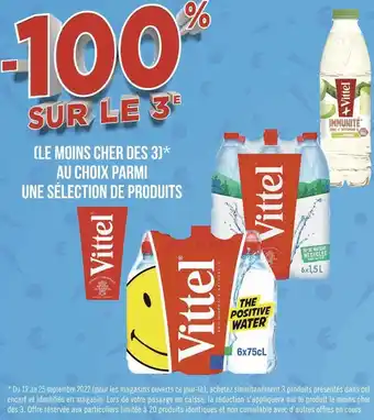 Vittel bon plan sur une sélection de produits de la marque vittel