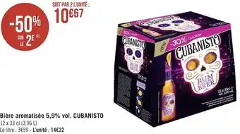 Géant Casino Cubanisto bière aromatisée 5,9% vol. offre