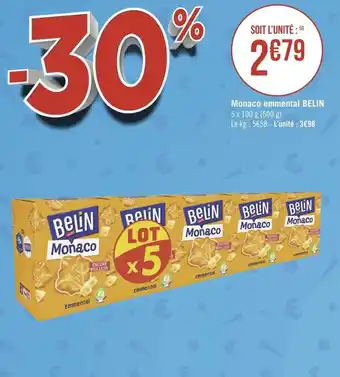Géant Casino Belin monaco emmental offre