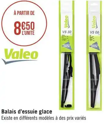 Géant Casino Valeo balais d’essuie glace offre