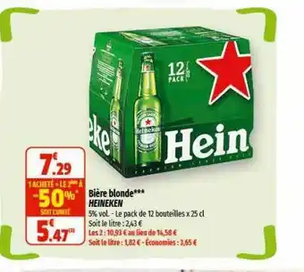 Coccinelle Express Bière blonde heineken offre