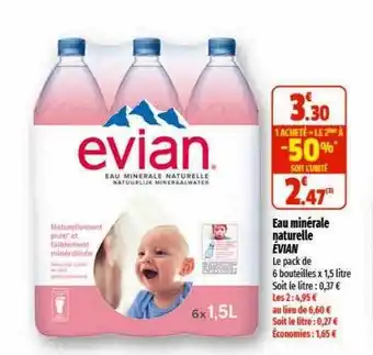 Coccinelle Express Eau minérale naturelle évian offre