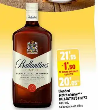 Coccinelle Express Blended scotch whisky ballantine's finest offre