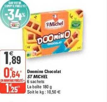 G20 Doomino chocolat st michel offre