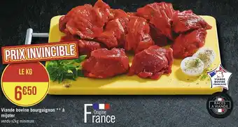 Casino Supermarchés Viande bovine bourguignon mijoter offre