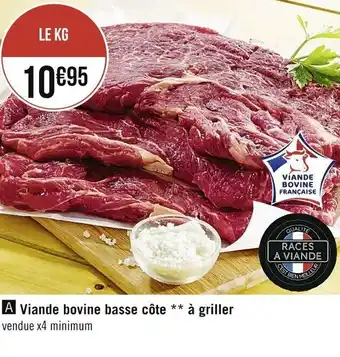 Casino Supermarchés Viande bovine basse côte à griller offre