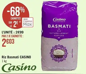 Casino Supermarchés CASINO riz basmati offre