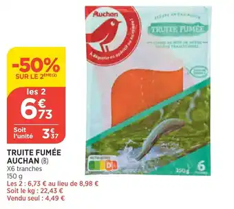 Truite fumée auchan