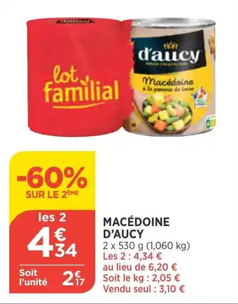 Maximarché D'AUCY macédoine offre