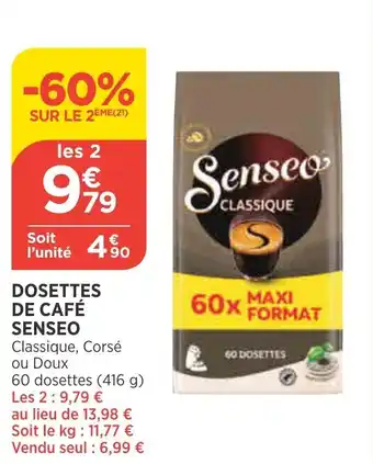 Maximarché SENSEO dosetets de café offre