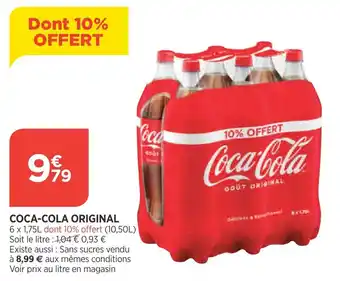 Maximarché Coca-cola original 6 x 1,75L offre