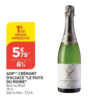 Maximarché Aop crémant d'alsace "le puits du moine" offre
