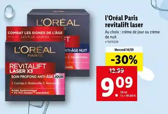 Lidl L'ORÉAL PARIS revitalift laser offre