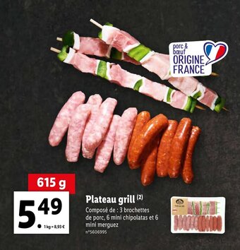 Lidl Plateau grill offre
