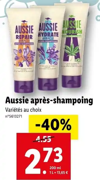 Lidl Aussie après-shampoing offre