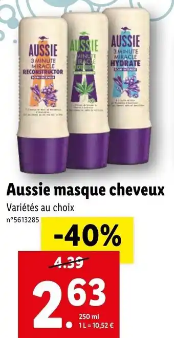 Aussie masque cheveux