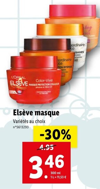 Lidl Elsève masque offre