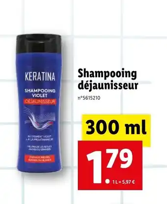 Lidl Shampooing déjaunisseur offre