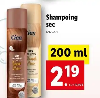 Lidl Shampoing sec offre