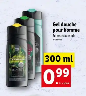 Lidl Gel douche pour homme offre