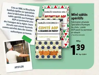 Lidl Mini sablés apéritifs offre